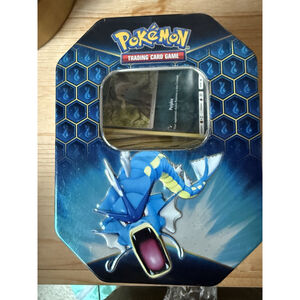 POKEMON HIDDEN FATES GYARADOS TIN W CARDS COLLECTIBLE